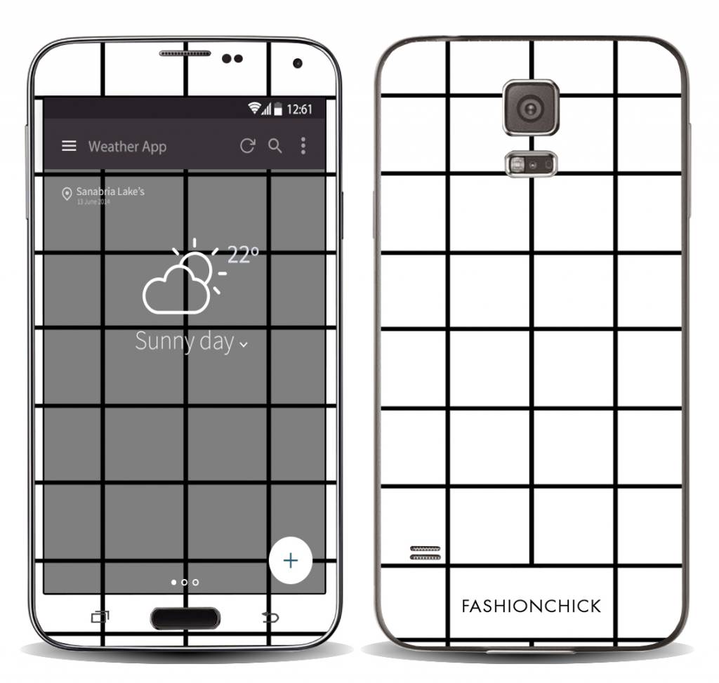 Image of Monochroom skincover voor de Samsung Galaxy S5 (Plus) / Neo