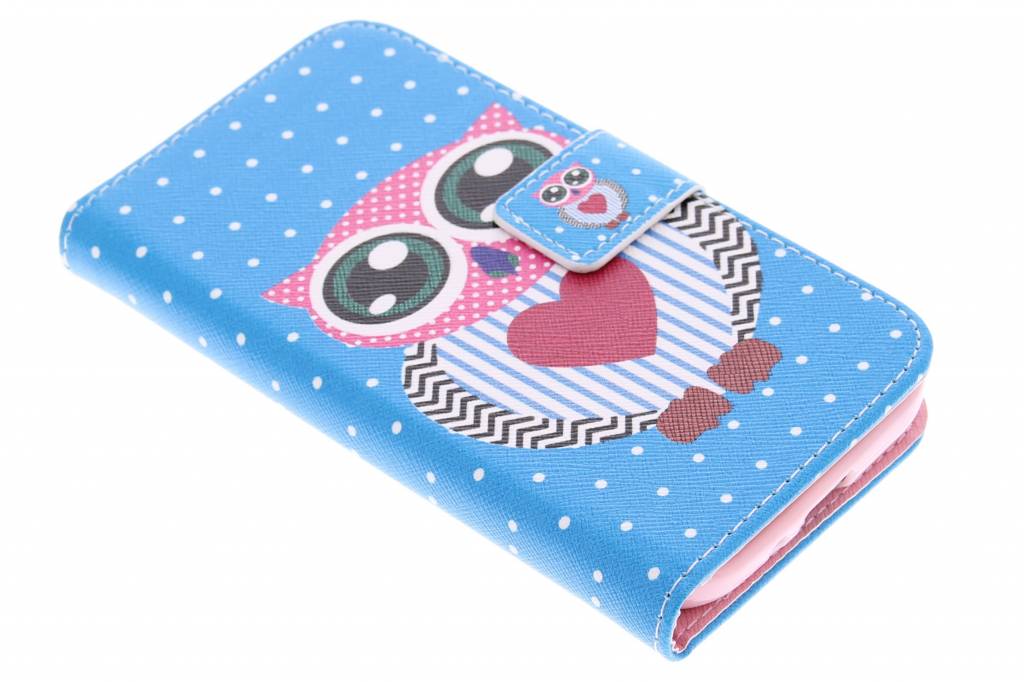 Image of Uil design TPU booktype hoes voor de Samsung Galaxy S4