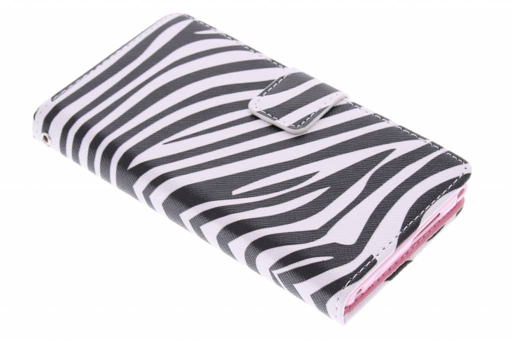 Image of Zebra design TPU booktype hoes voor de Sony Xperia M2 (Aqua)