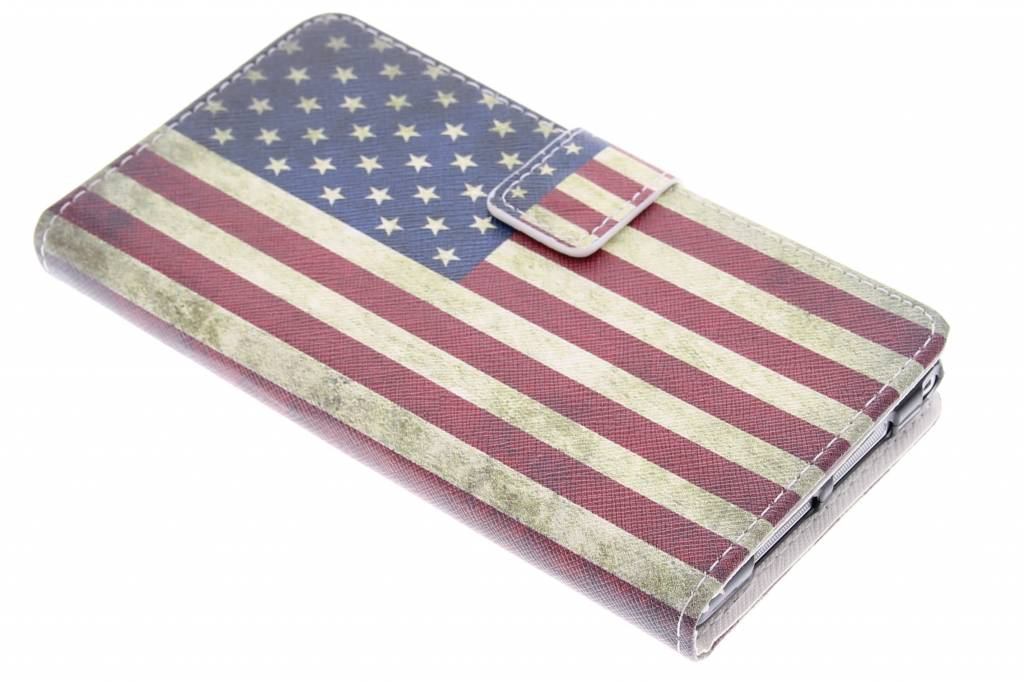 Image of Amerikaanse vlag design TPU booktype hoes voor de Sony Xperia Z1