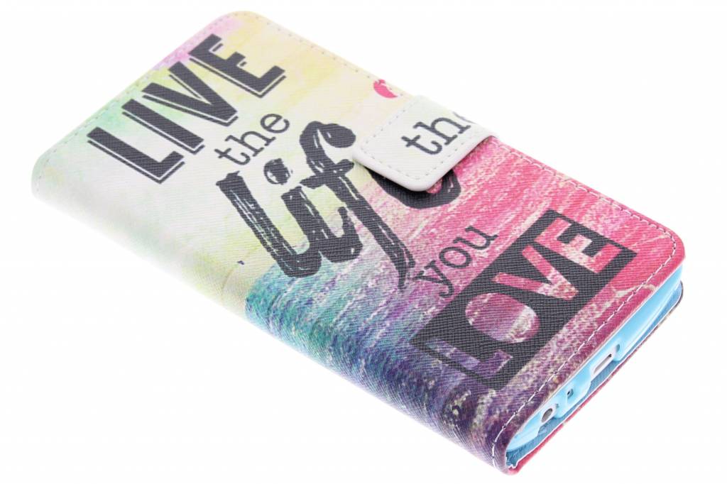 Image of Live the life design TPU booktype hoes voor de LG G3