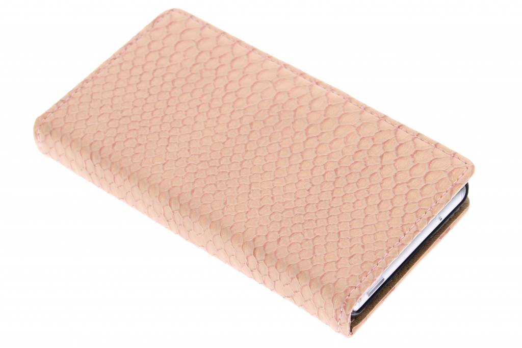 Image of Roze slangen booktype hoes voor de Sony Xperia Z3 Compact