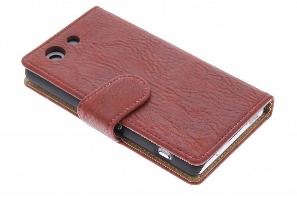 Image of Rode vintage booktype hoes voor de Sony Xperia Z3 Compact