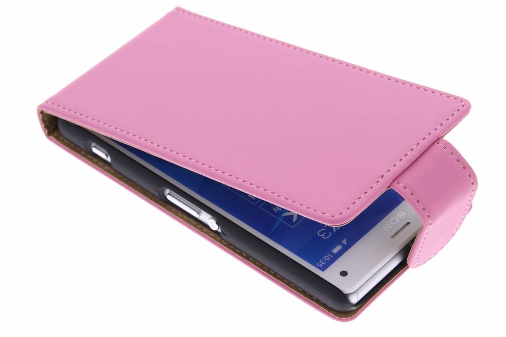 Image of Roze classic flipcase voor de Sony Xperia Z3 Compact