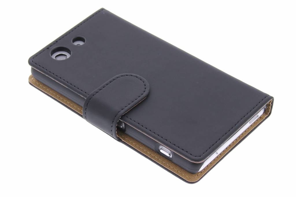 Image of Zwarte effen booktype hoes voor de Sony Xperia Z3 Compact