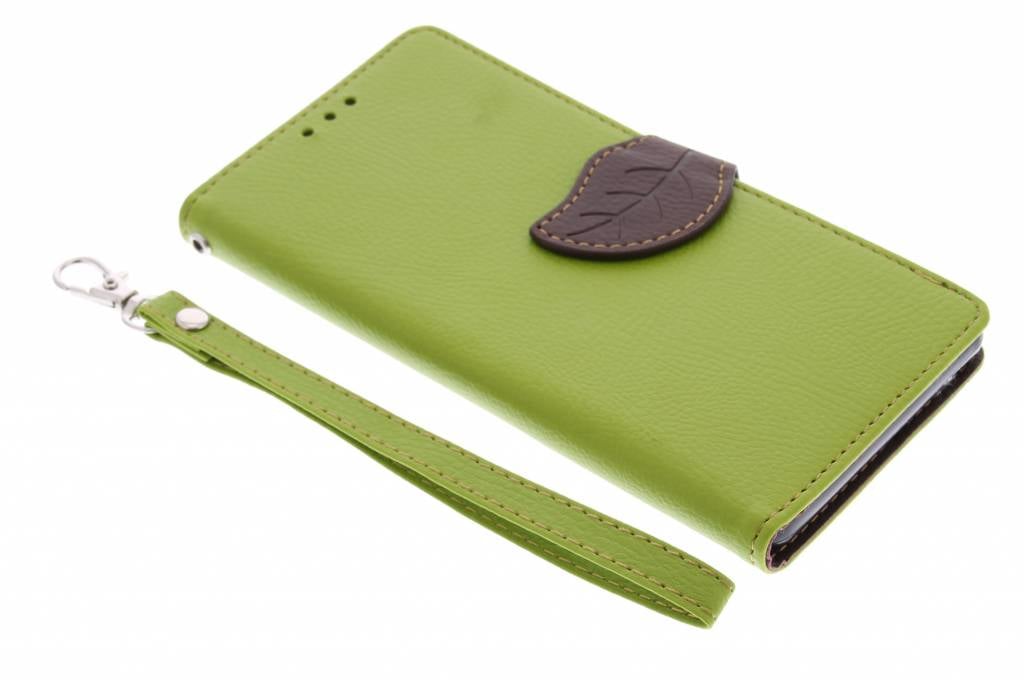 Image of Groene blad design TPU booktype hoes voor de Sony Xperia Z3