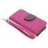 Roze blad design TPU booktype hoes voor de Samsung Galaxy S4 Mini Roze blad design TPU booktype hoes voor de Samsung Galaxy S4 Mini