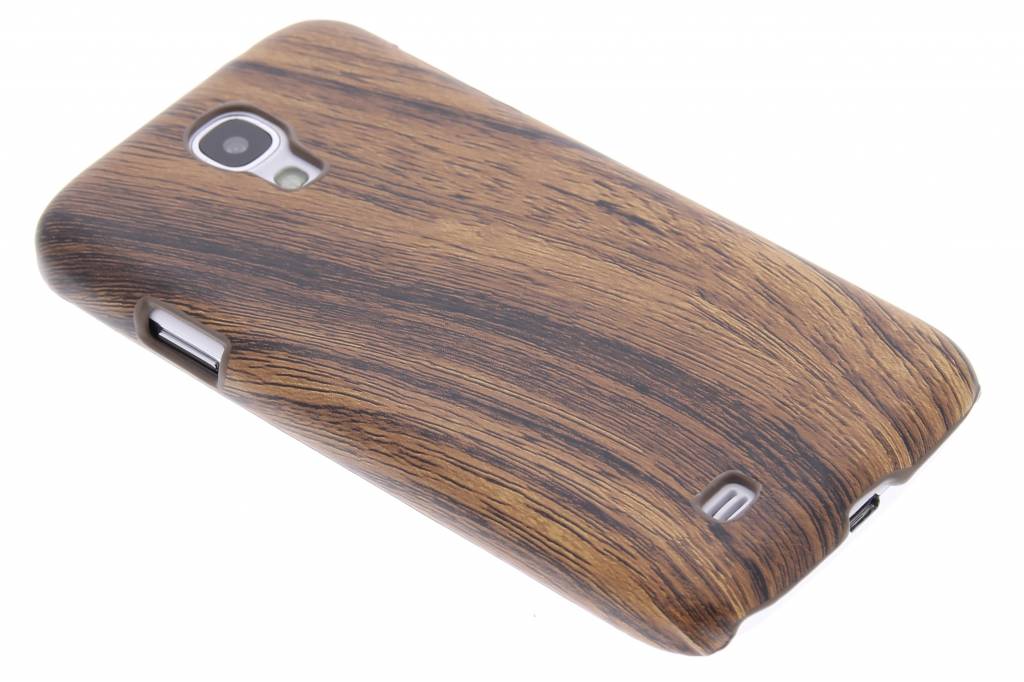 Image of Donkerbruin hout design hardcase hoesje voor de Samsung Galaxy S4