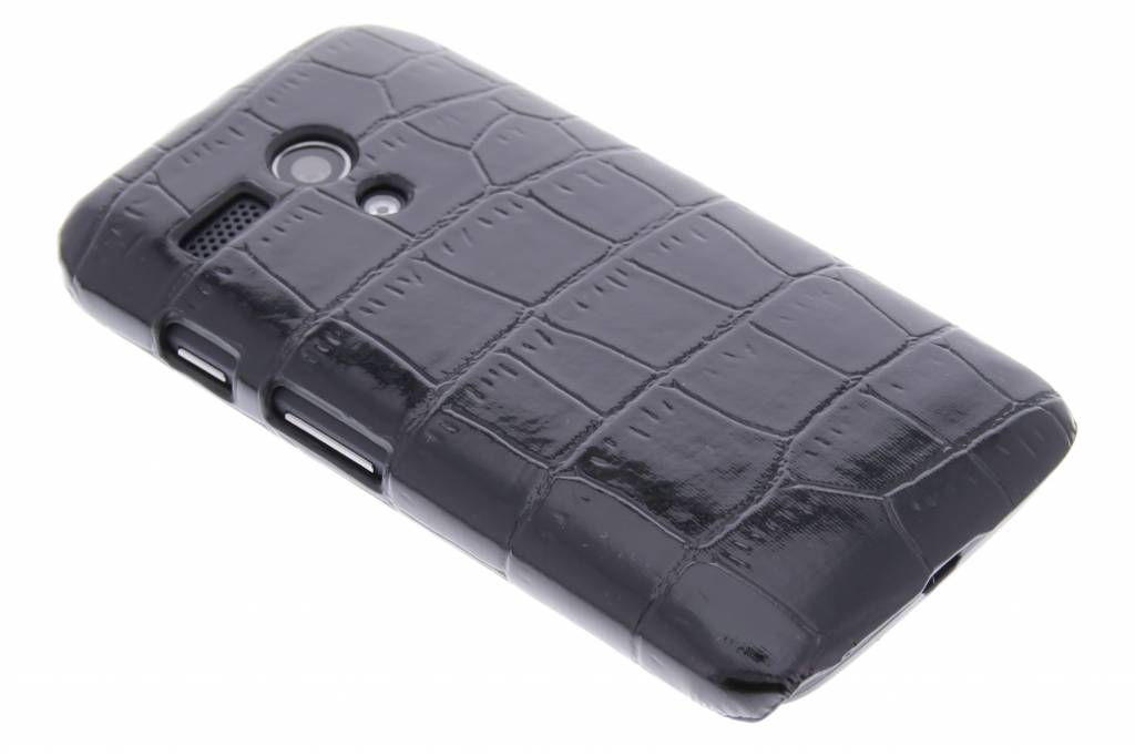 Image of Zwart krokodil design hardcase hoesje voo de Motorola Moto G