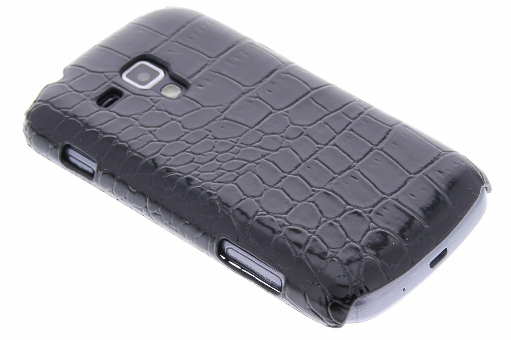 Image of Zwart krokodil design hardcase hoesje voor de Samsung Galaxy S Duos / Trend (Plus)