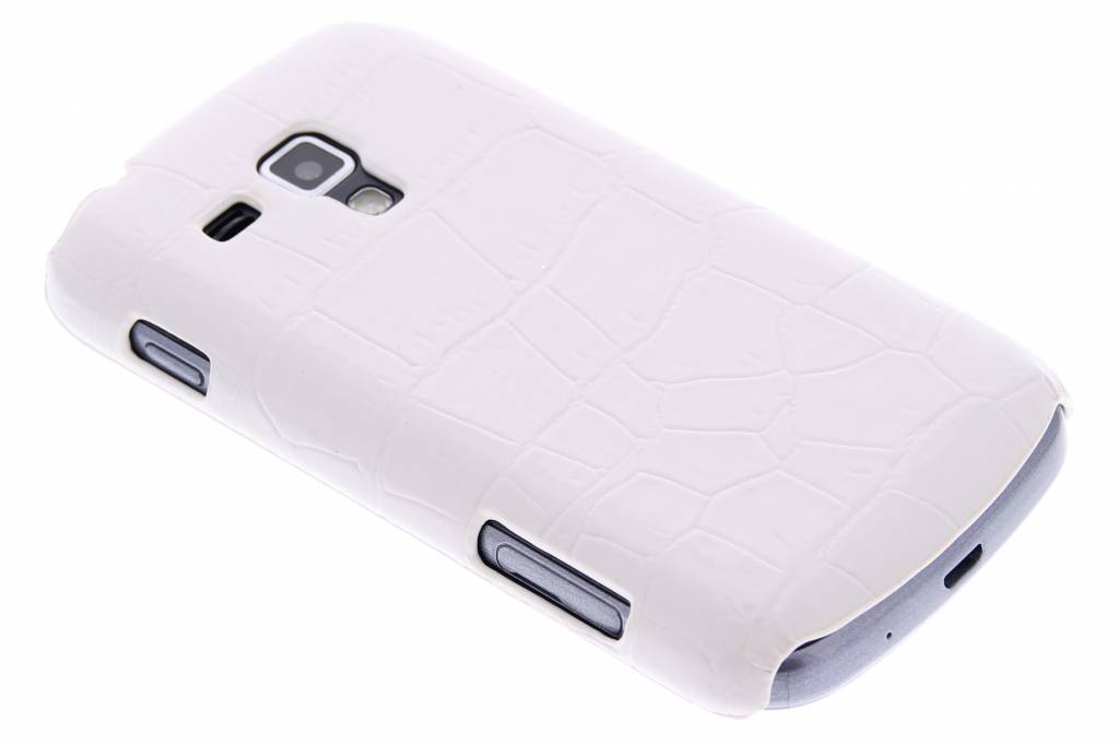 Image of Wit krokodil design hardcase hoesje voor de Samsung Galaxy S Duos / Trend (Plus)