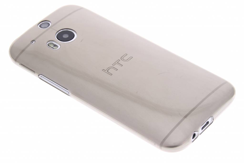 Image of Grijs ultra thin transparant TPU hoesje voor de HTC One M8 / M8s