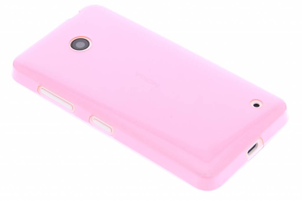 Image of Roze ultra thin transparant TPU hoesje voor de Nokia Lumia 630 / 635