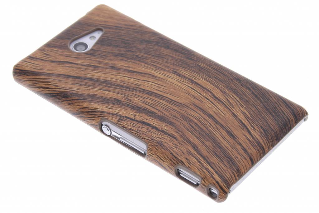 Image of Hout design hardcase hoesje voor de Sony Xperia M2 (Aqua)