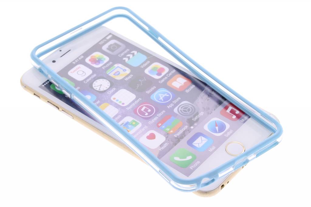 Image of Turquoise transparante bumper voor de iPhone 6(s) Plus