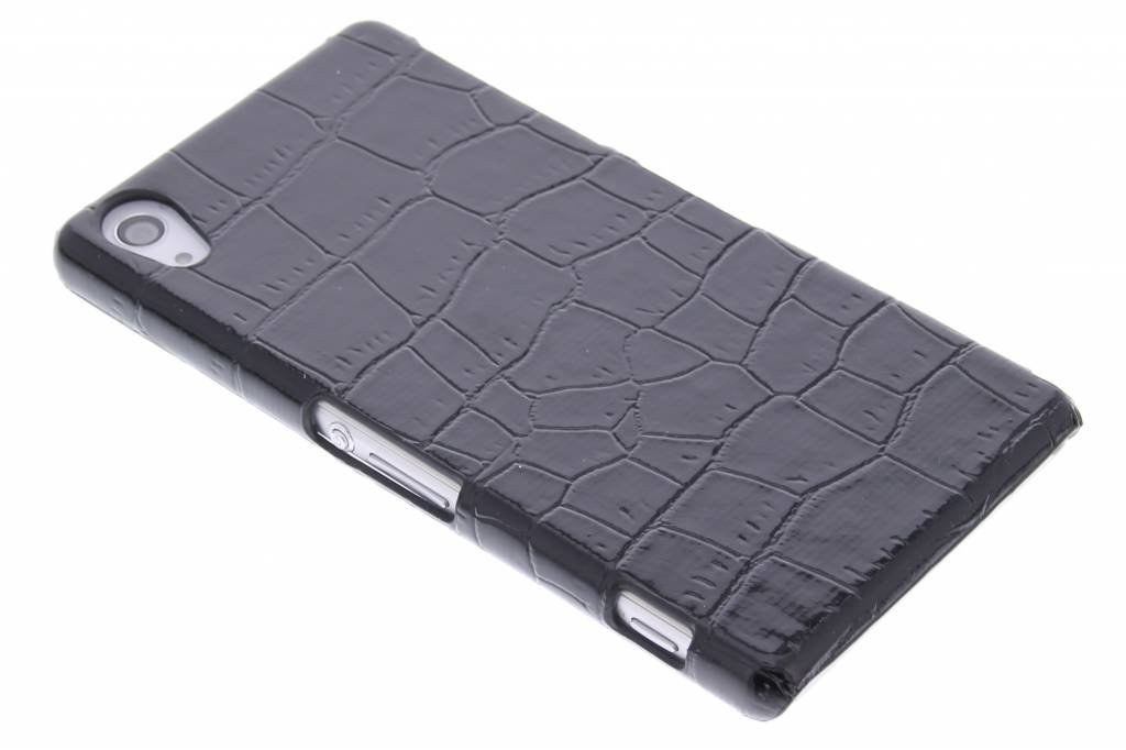 Image of Zwart krokodil design hardcase hoesje voor de Sony Xperia Z2