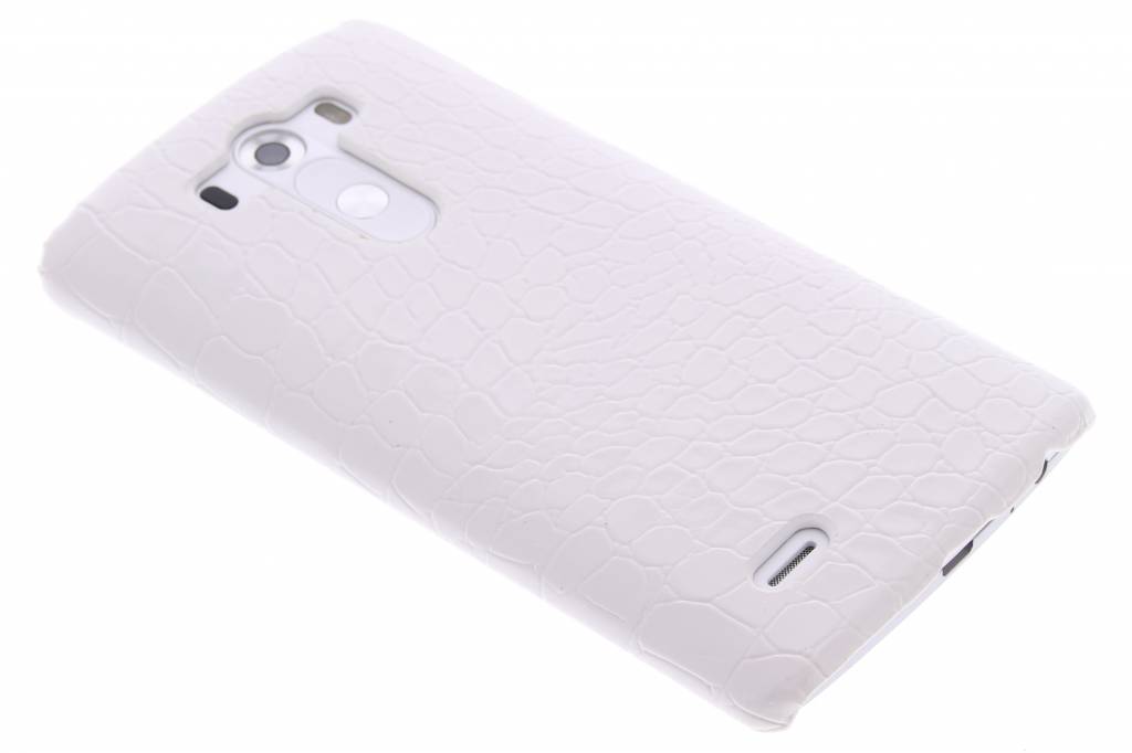 Image of Wit krokodil design hardcase hoesje voor de LG G3