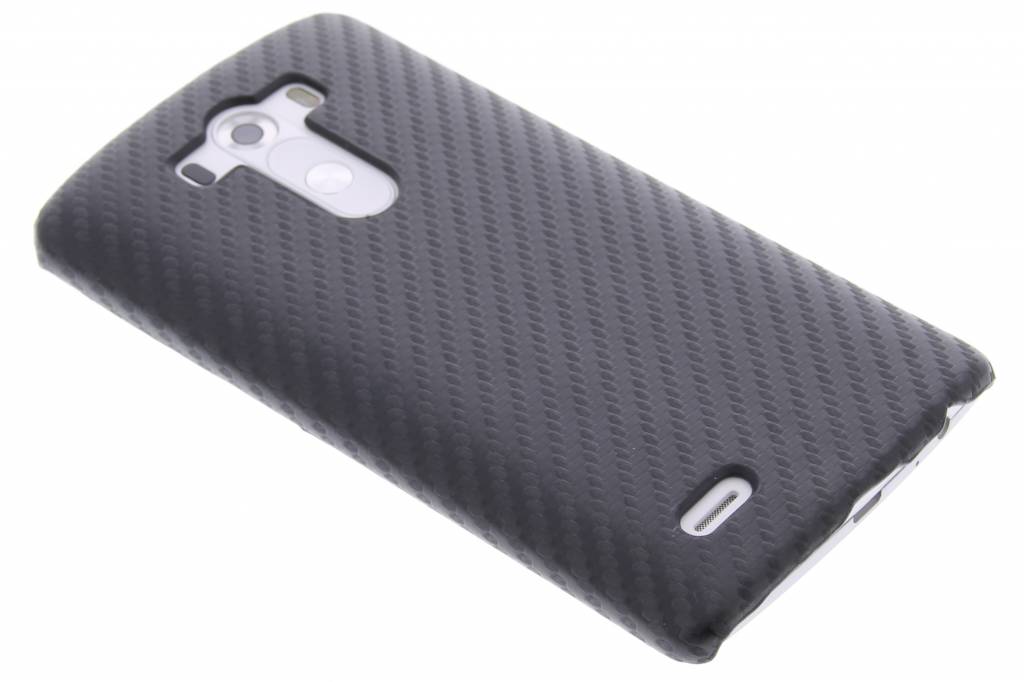 Image of Zwart carbon look hardcase hoesje voor de LG G3