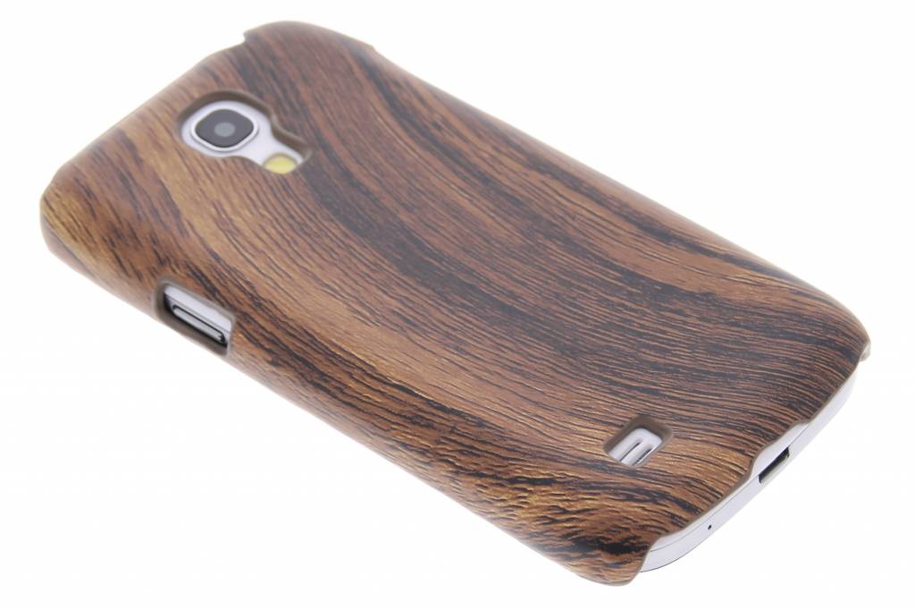 Image of Donkerbruin hout design hardcase hoesje voor de Samsung Galaxy S4 Mini