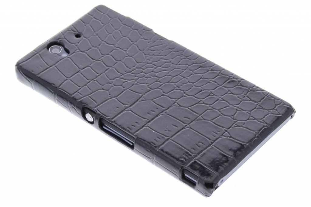 Image of Zwart krokodil design hardcase hoesje voor de Sony Xperia Z