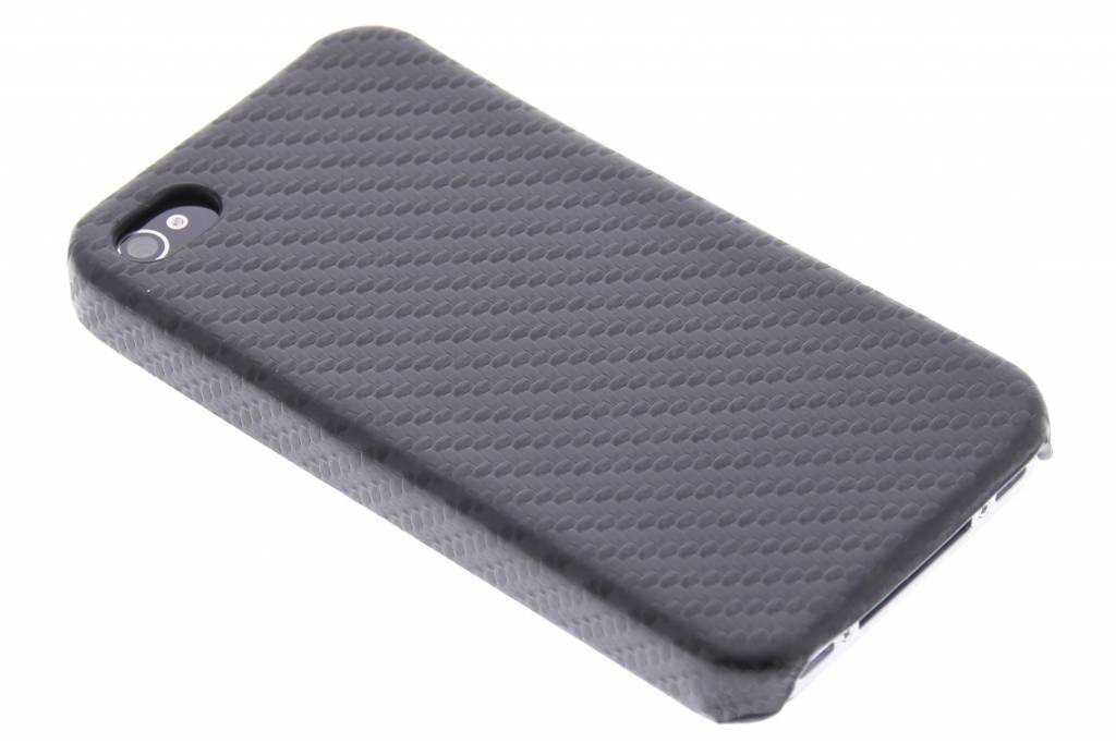 Image of Zwart carbon look hardcase hoesje voor de iPhone 4 / 4s