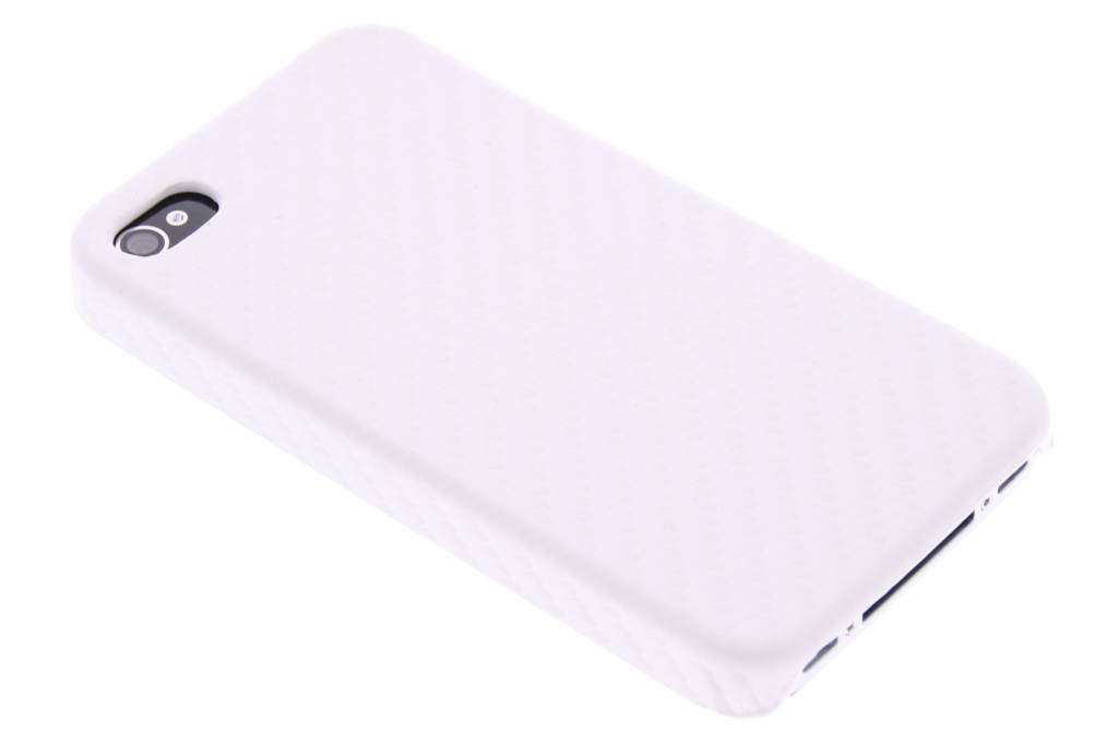 Image of Wit carbon look hardcase hoesje voor de iPhone 4 / 4s