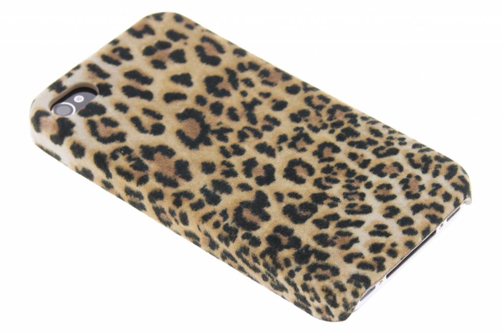 Image of Luipaard flock hardcase hoesje voor de iPhone 4 / 4s