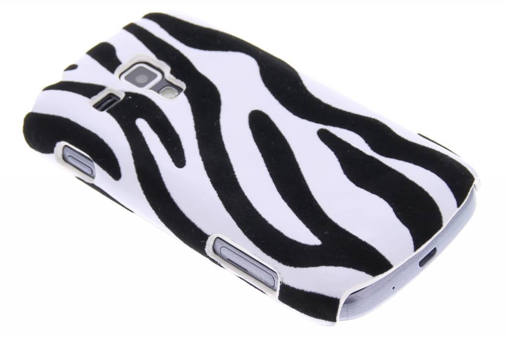 Image of Zebra flock hardcase hoesje voor de Samsung Galaxy S Duos / Trend (Plus)