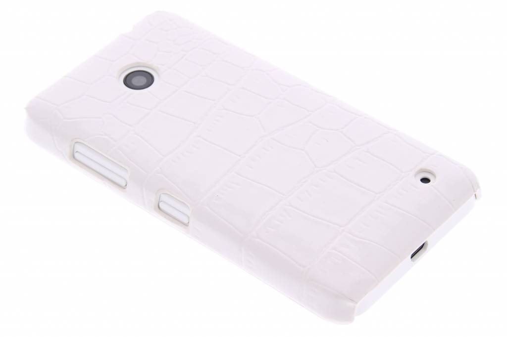 Image of Wit krokodil design hardcase hoesje voor de Nokia Lumia 630 / 635