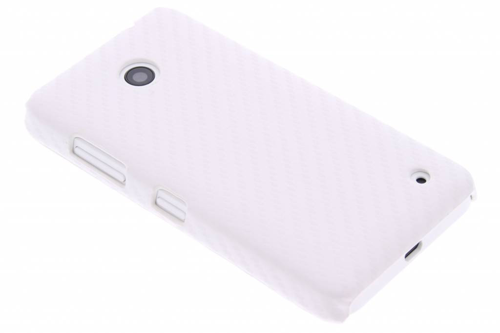 Image of Wit carbon look hardcase hoesje voor de Nokia Lumia 630 / 635