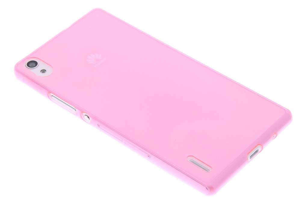 Image of Roze ultra thin transparant TPU hoesje voor de Huawei Ascend P7