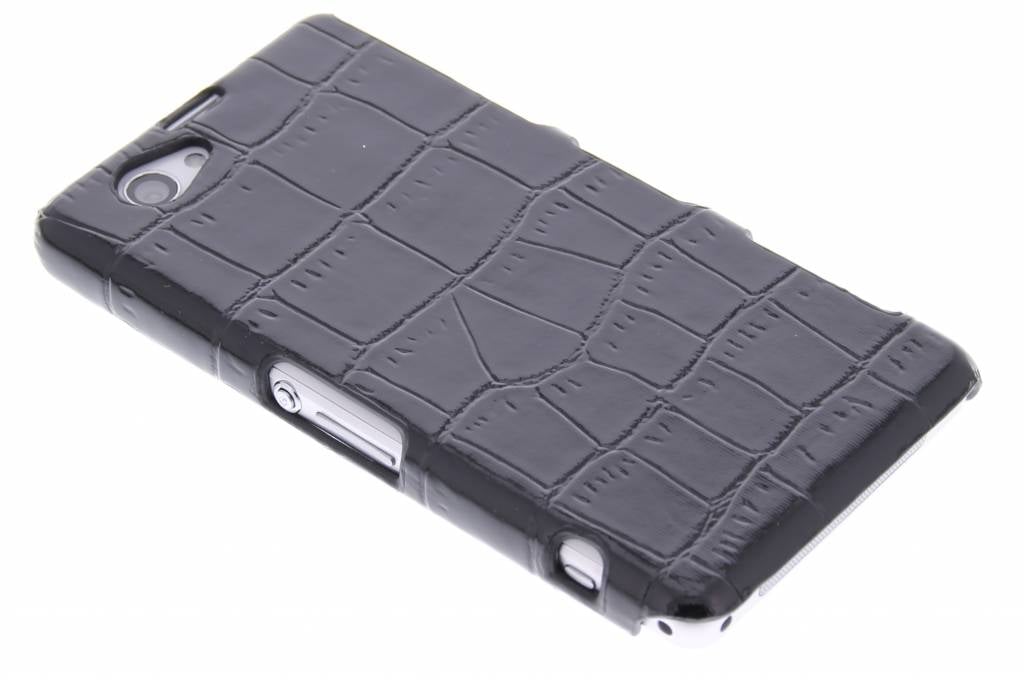 Image of Zwart krokodil design hardcase hoesje voor de Sony Xperia Z1 Compact