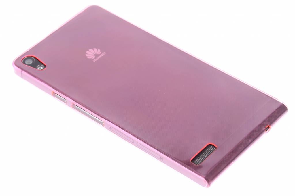 Image of Roze ultra thin transparant TPU hoesje voor de Huawei Ascend P6 / P6s