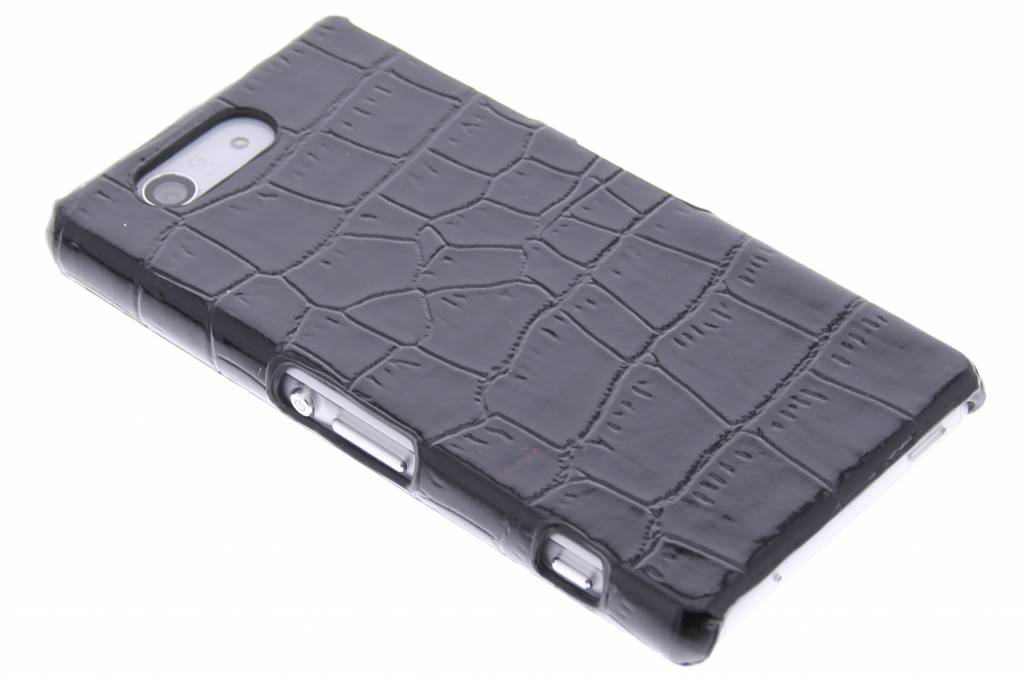 Image of Zwart krokodil design hardcase hoesje voor de Sony Xperia Z3 Compact