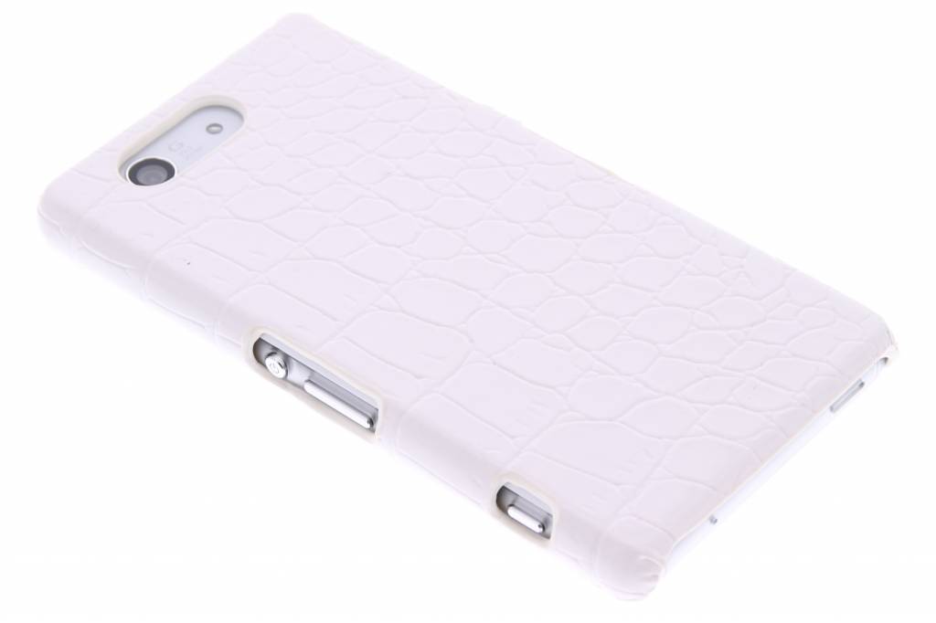 Image of Wit krokodil design hardcase hoesje voor de Sony Xperia Z3 Compact