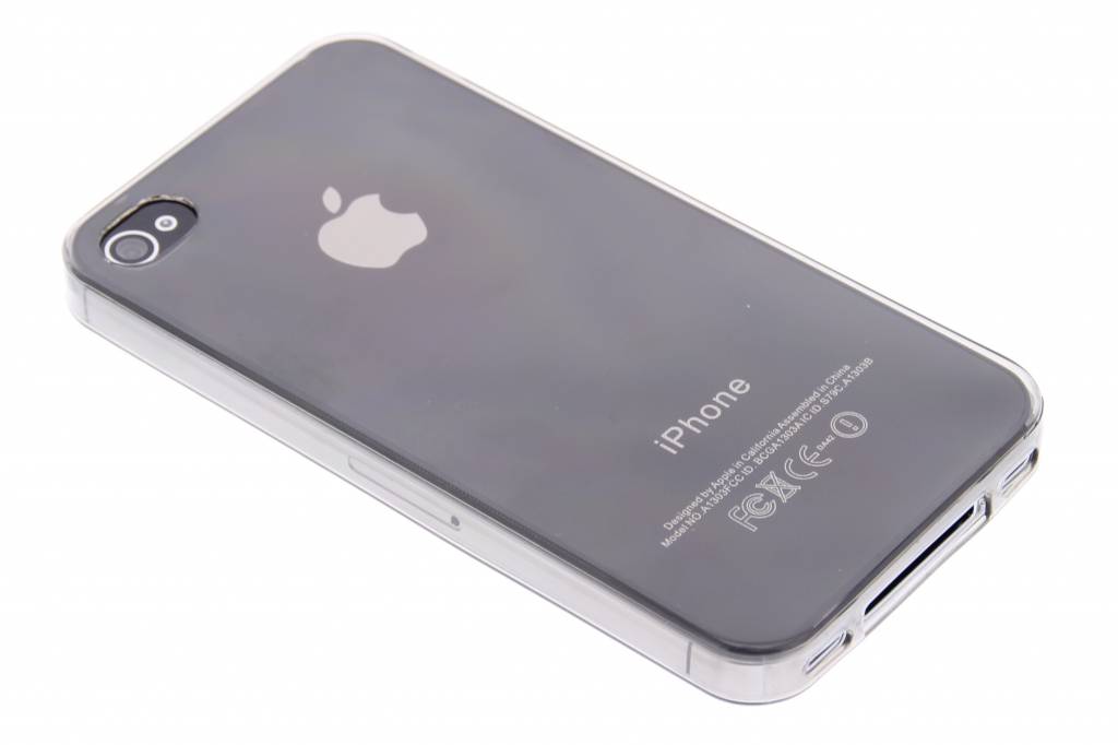 Image of Grijs ultra thin transparant TPU hoesje voor de iPhone 4 / 4s