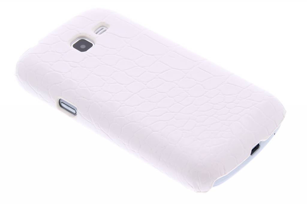 Image of Wit krokodil design hardcase hoesje voor de Samsung Galaxy Trend Lite