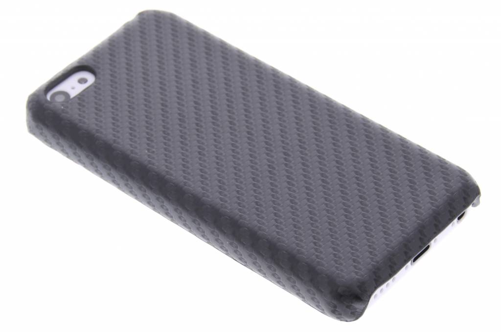 Image of Zwart carbon look hardcase hoesje voor de iPhone 5c