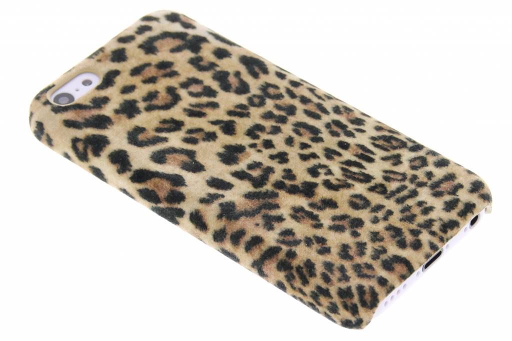 Image of Luipaard flock hardcase hoesje voor de iPhone 5c