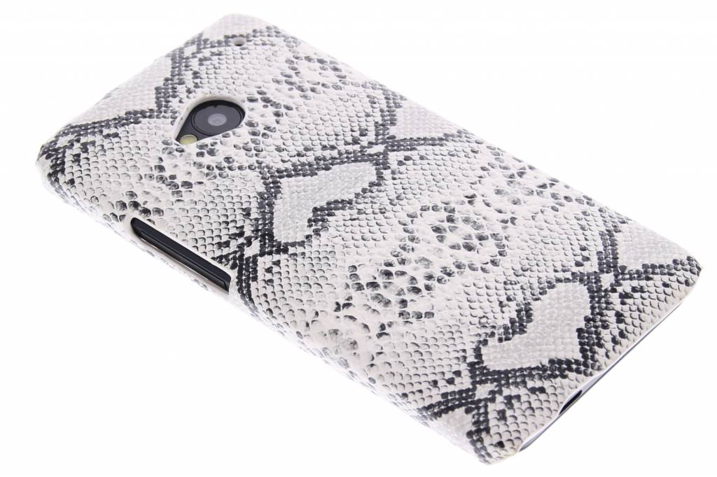 Image of Wit slangen design hardcase hoesje voor de HTC One