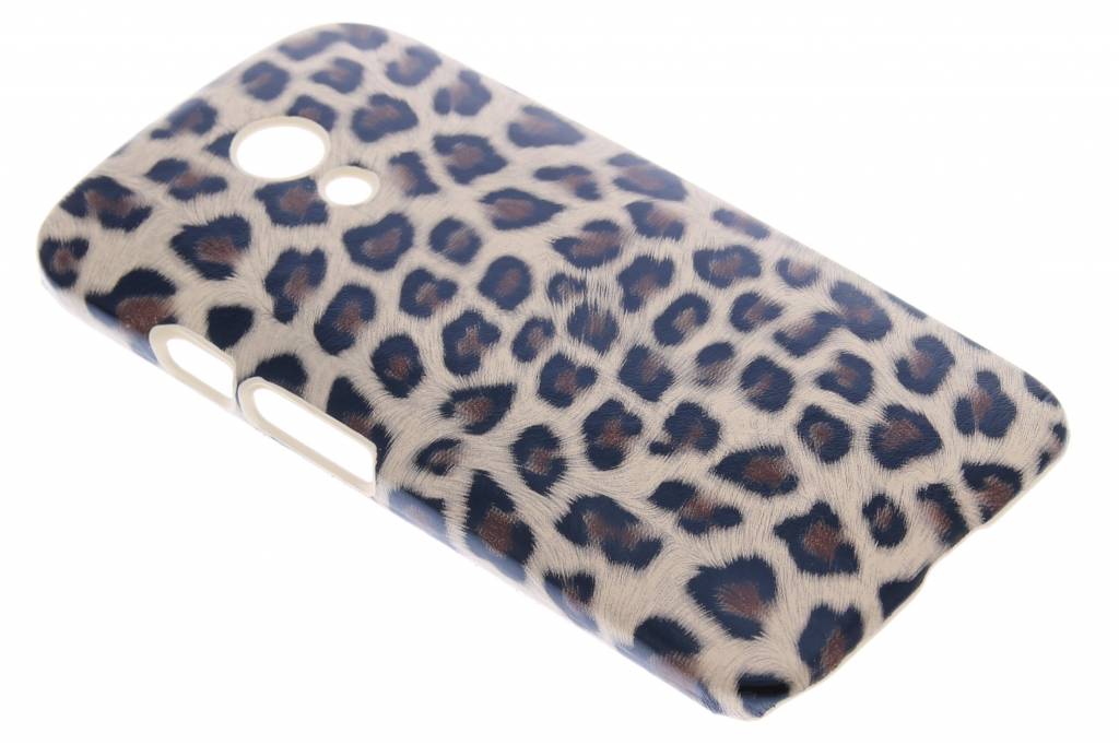 Image of Bruin luipaard design hardcase hoesje voor de Motorola Moto G 2nd Gen 2014