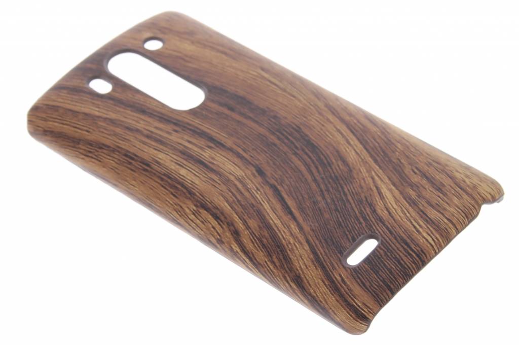 Image of Donkerbruin hout design hardcase hoesje voor de LG G3 S