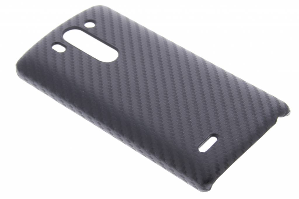 Image of Zwart carbon look hardcase hoesje voor de LG G3 S