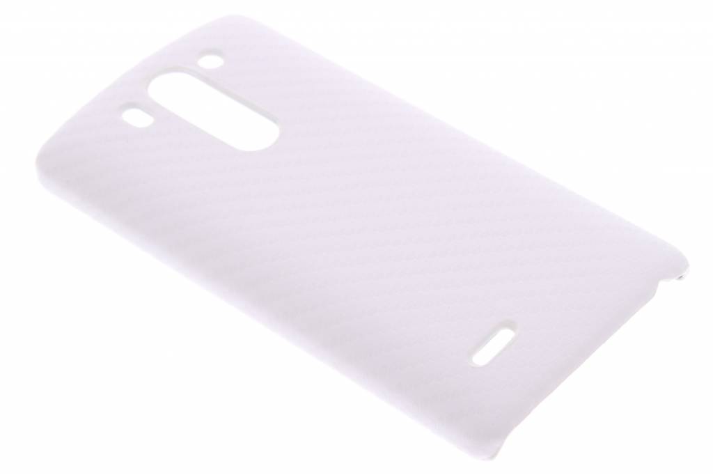 Image of Wit carbon look hardcase hoesje voor de LG G3 S