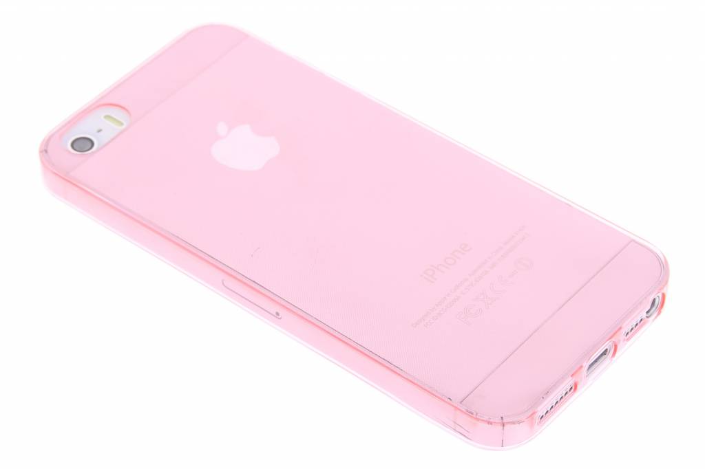 Image of Roze ultra thin transparant TPU hoesje voor de iPhone 5 / 5s / SE