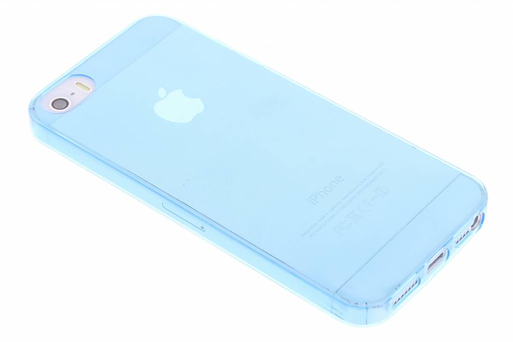 Image of Blauw ultra thin transparant TPU hoesje voor de iPhone 5 / 5s / SE