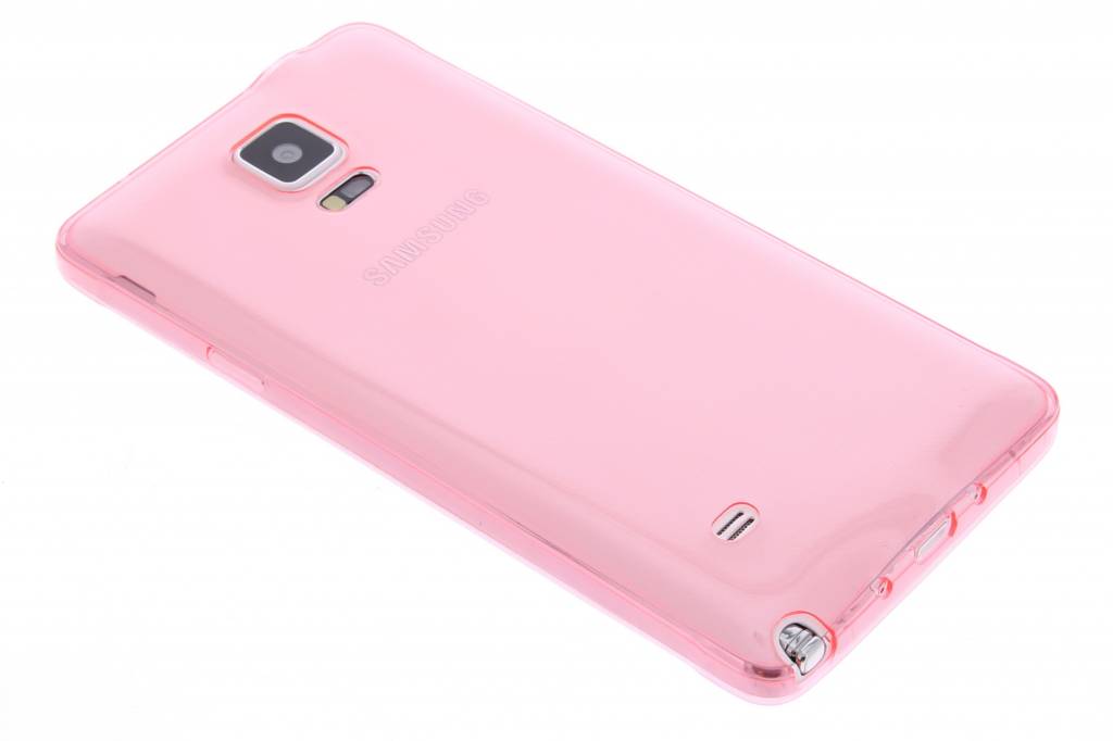 Image of Roze ultra thin transparant TPU hoesje voor de Samsung Galaxy Note 4