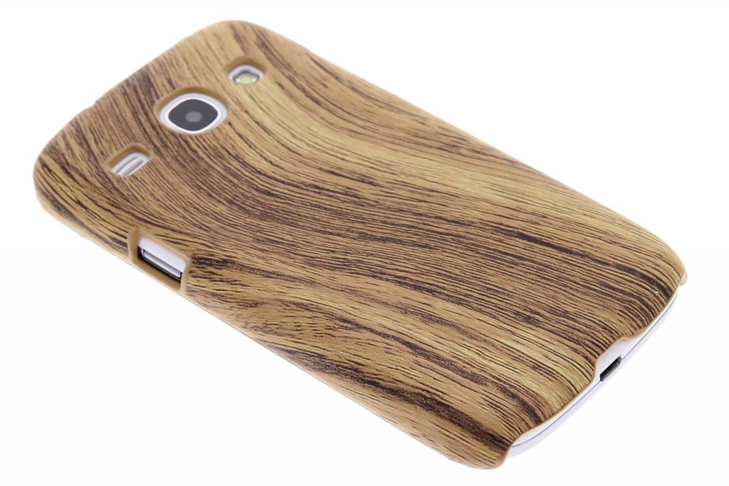 Image of Lichtbruin hout design hardcase hoesje voor de Samsung Galaxy Core