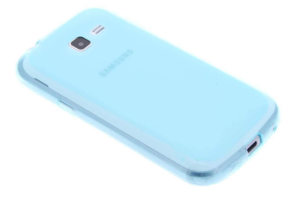 Image of Turquoise hard transparant siliconen hoesje voor de Samsung Galaxy Trend Lite