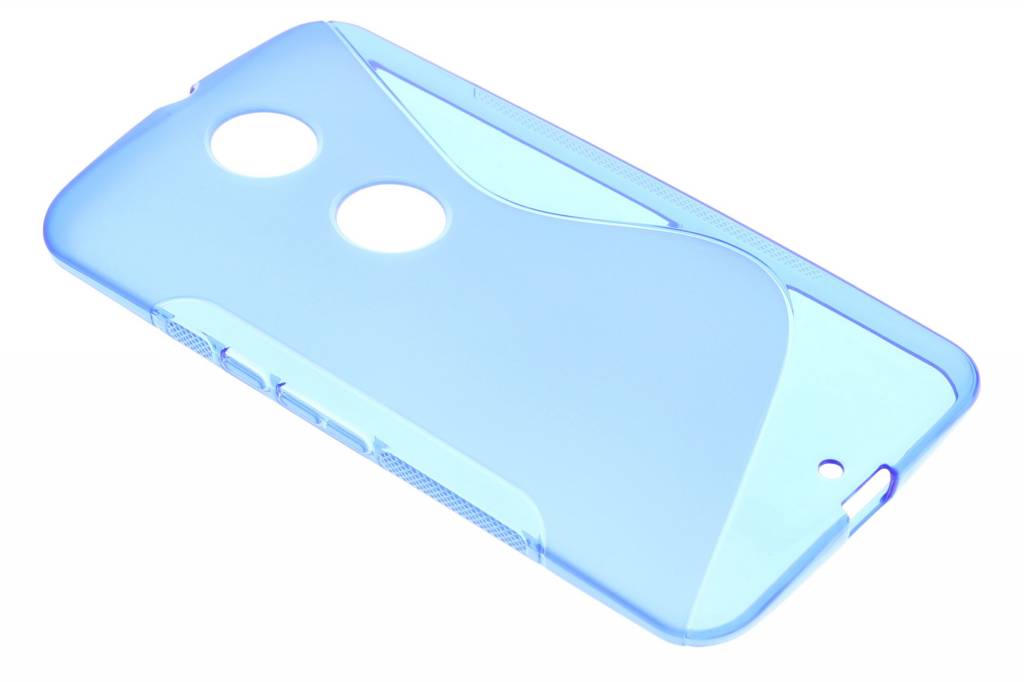 Image of Blauw S-line TPU hoesje voor de Motorola Nexus 6